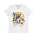 Beach Babe Unisex Jersey Short Sleeve V - Neck Tee