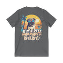 Beach Babe Unisex Jersey Short Sleeve V - Neck Tee