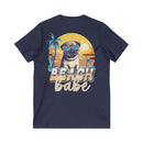 Beach Babe Unisex Jersey Short Sleeve V - Neck Tee