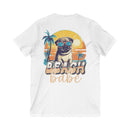 Beach Babe Unisex Jersey Short Sleeve V - Neck Tee