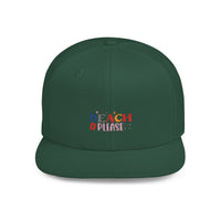 Beach Please Flat Bill Snapback