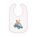 Bear Ride Baby Contrast Trim Jersey Bib