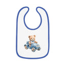 Bear Ride Baby Contrast Trim Jersey Bib