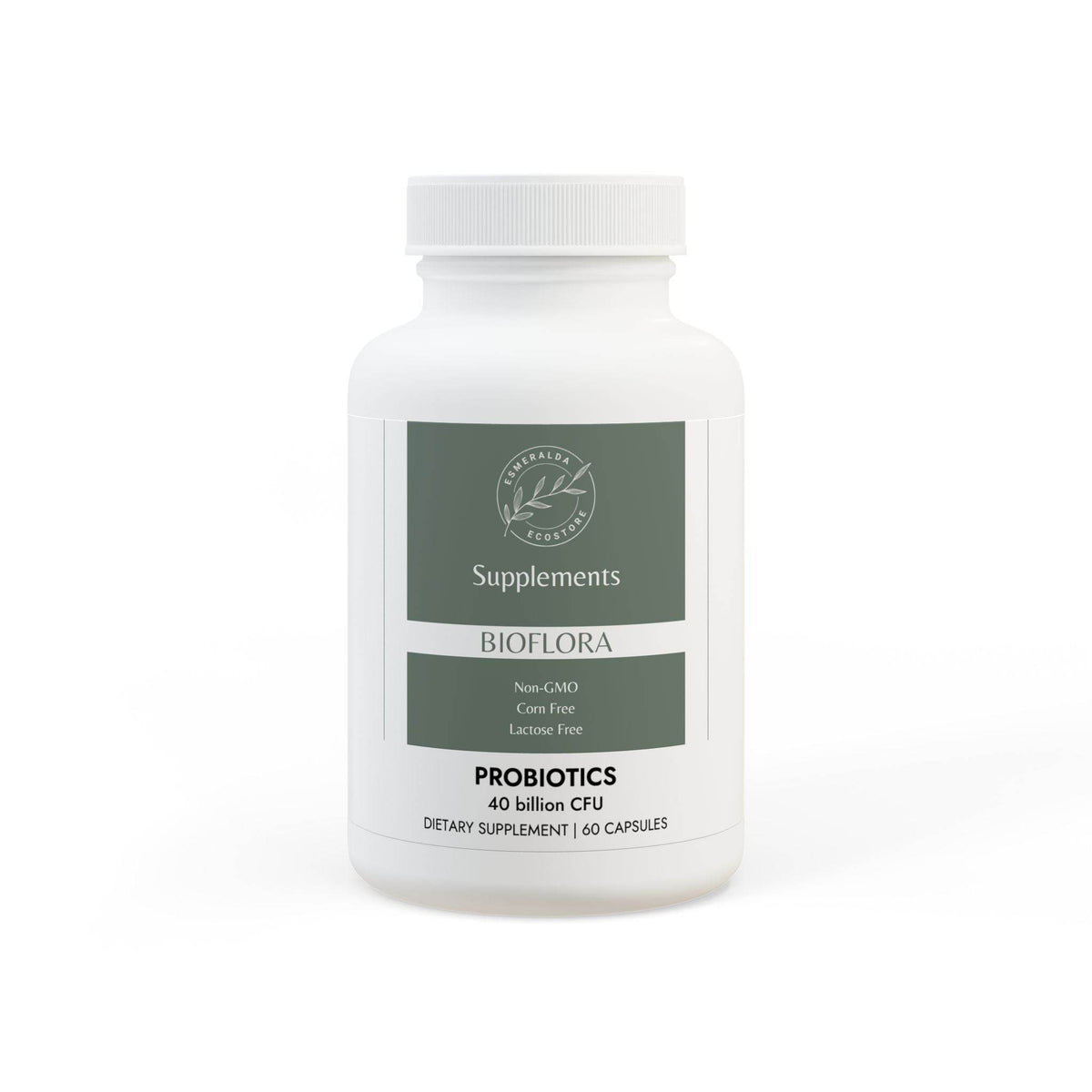 White bottle + cap / Unflavored / 60 Vegetable capsules