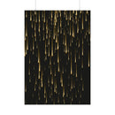 Printify sustainable rolled posters with elegant gold streak design on black background
