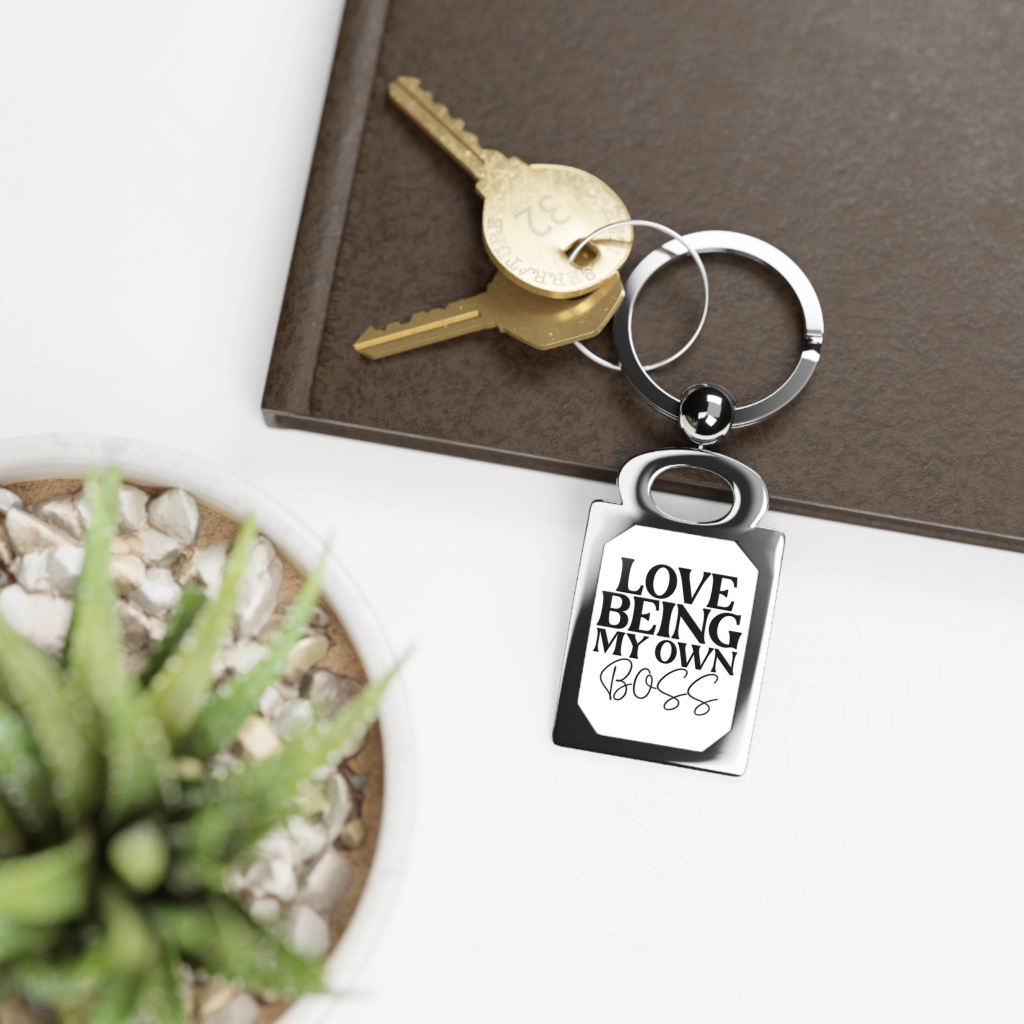 Boss Eco-Friendly Rectangle Photo Keyring