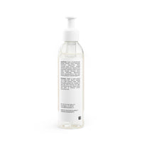 Printify natural face and body cleanser in a clear pump bottle with ingredient label