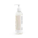 Printify clear bottle with white pump natural face and body cleanser on white background