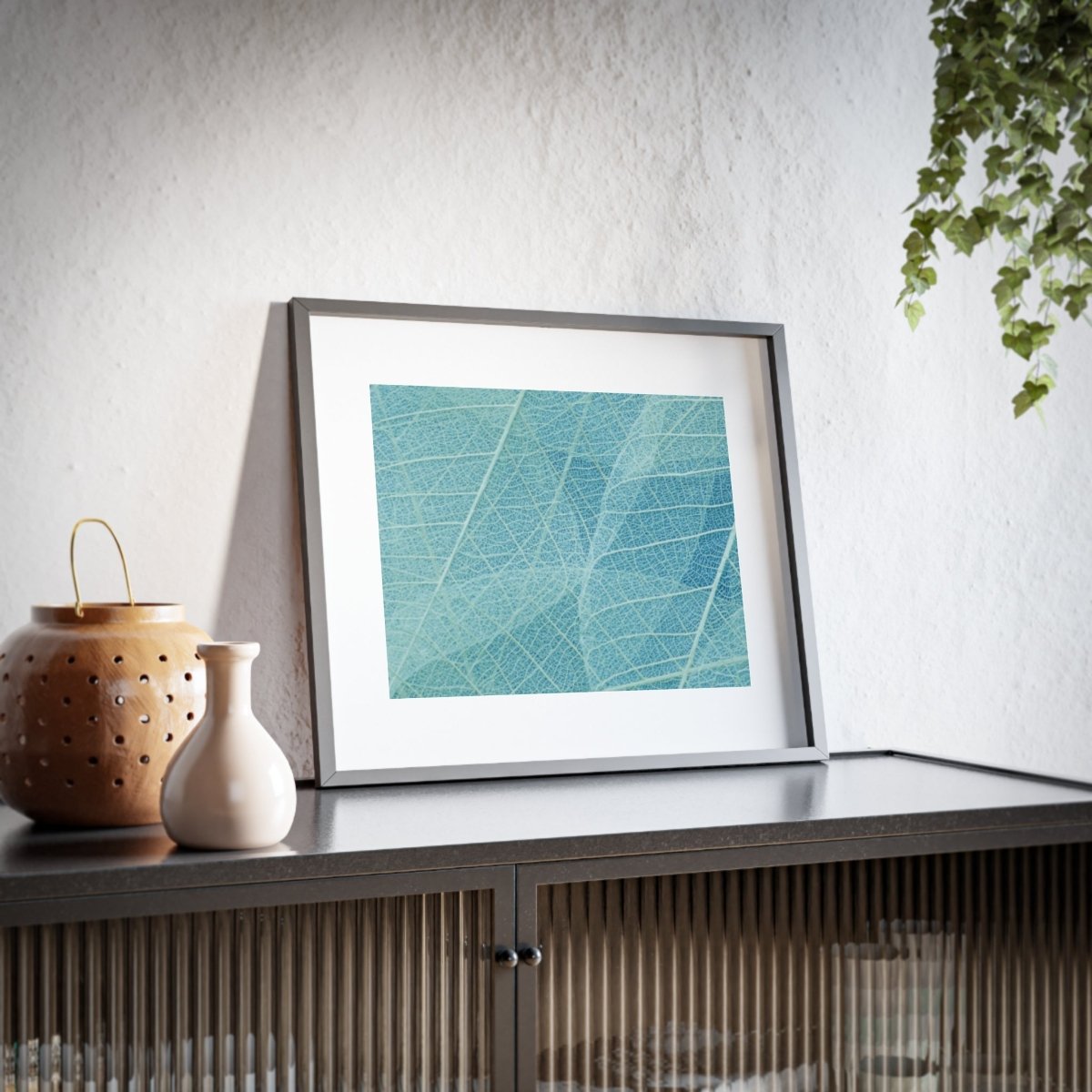 Botanical Blue Framed Posters