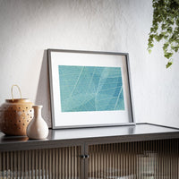 Botanical Blue Framed Posters