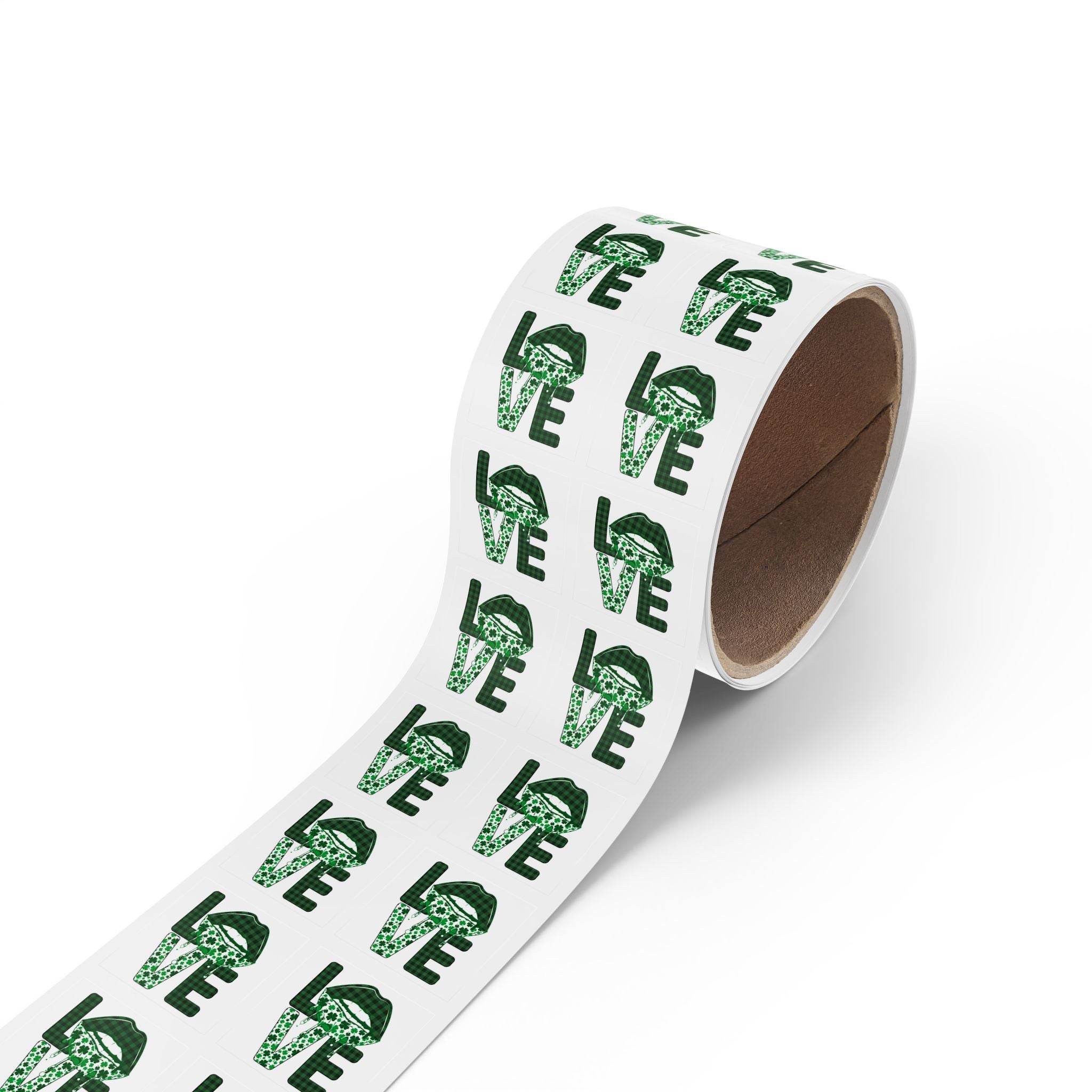 Love Sustainable Square Sticker Label Rolls