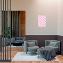 Modern living room with gray armchairs and Printify sustainable uncoated posters on the wall