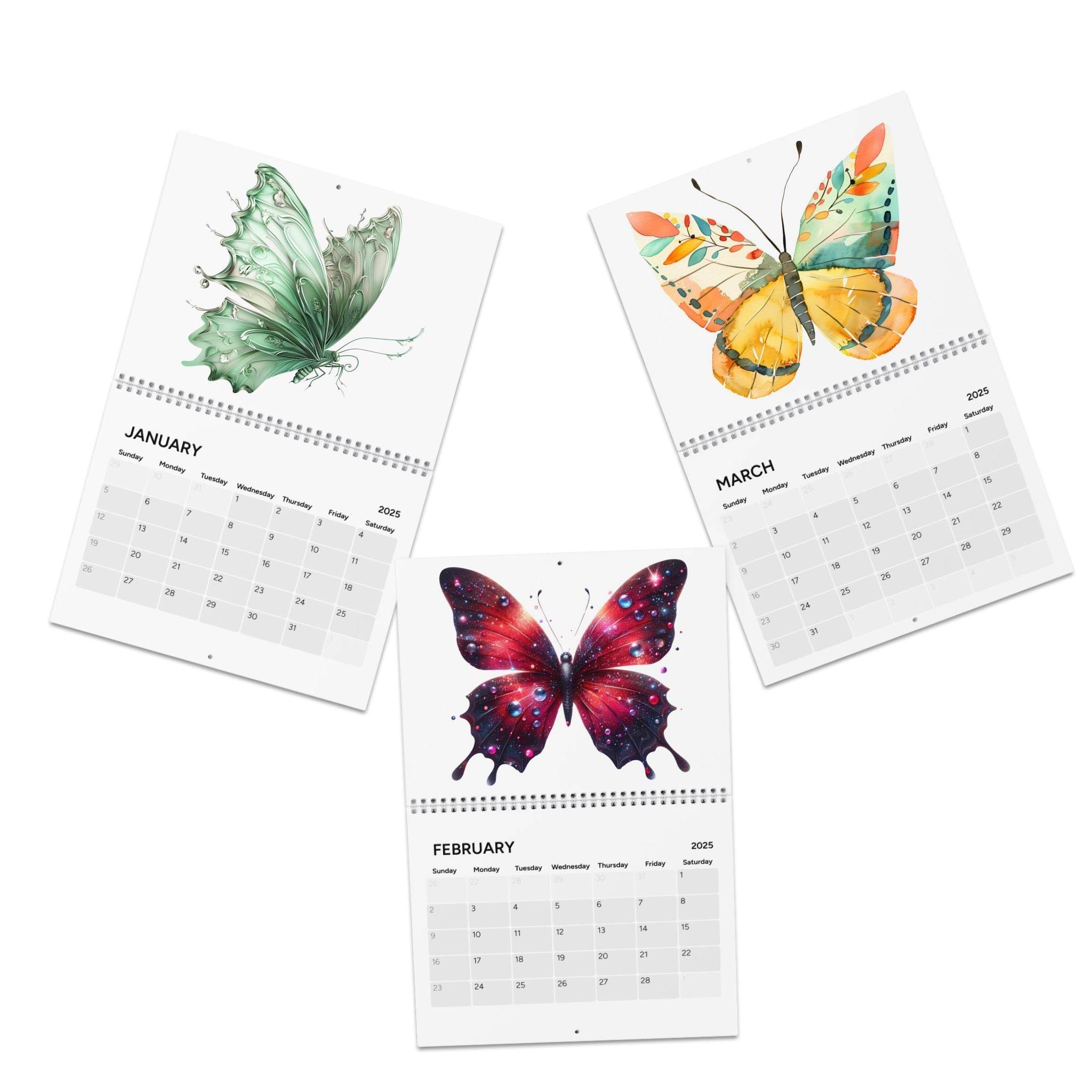 Metamorphosis Butterfly 2025 Calendar