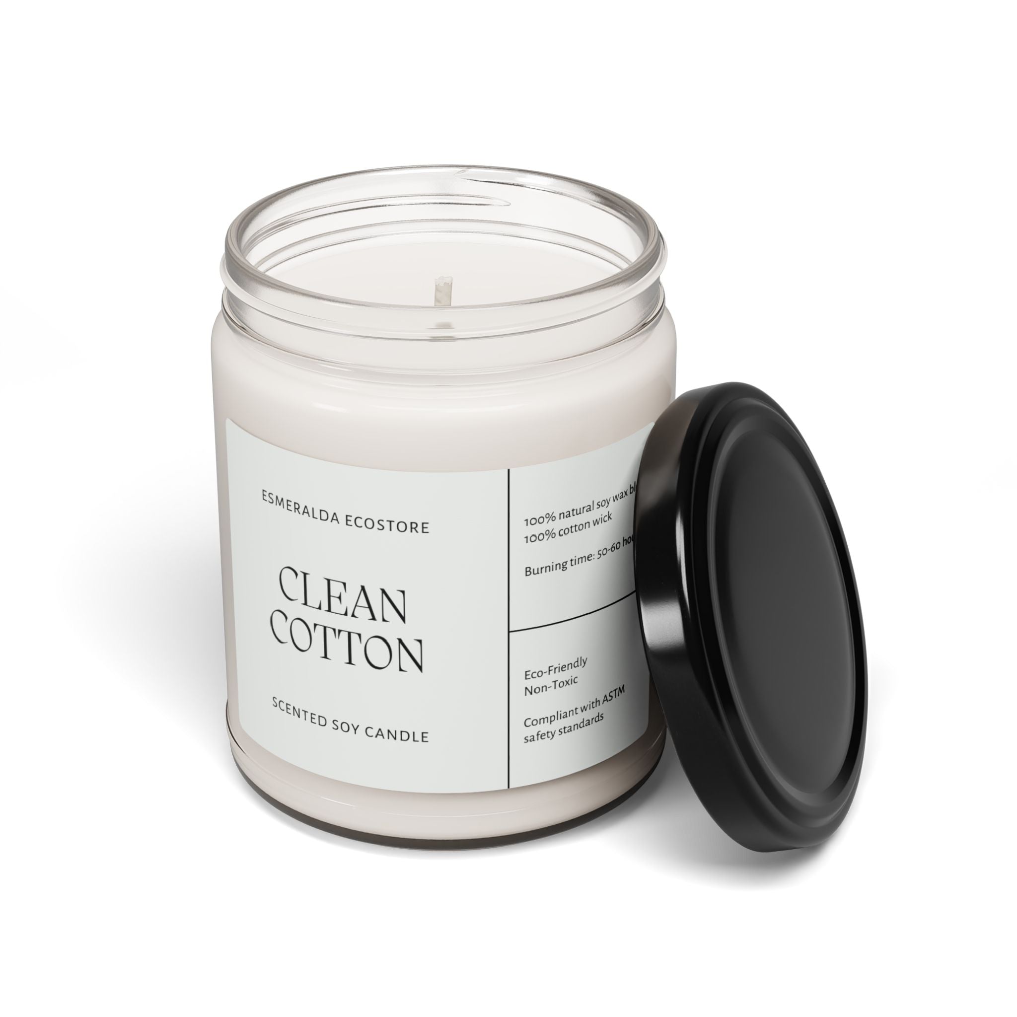 Clean Cotton Scented Soy Candle