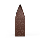 Printify brown coffee bag with cup and coffee bean illustrations for medium-dark roast sustainable coffee