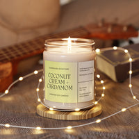 Coconut Cream + Cardamom Scented Soy Candle