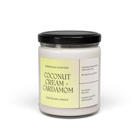 Coconut Cream + Cardamom Scented Soy Candle