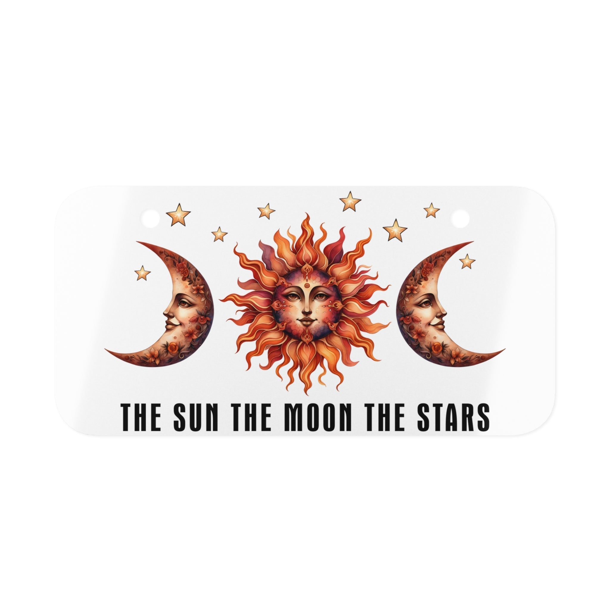 Cosmic Trio Mini License Plate