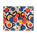 Printify colorful eco puzzle with abstract circle patterns in red blue yellow and black