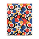 Colorful eco puzzle by Printify with abstract red blue yellow and black circular patterns