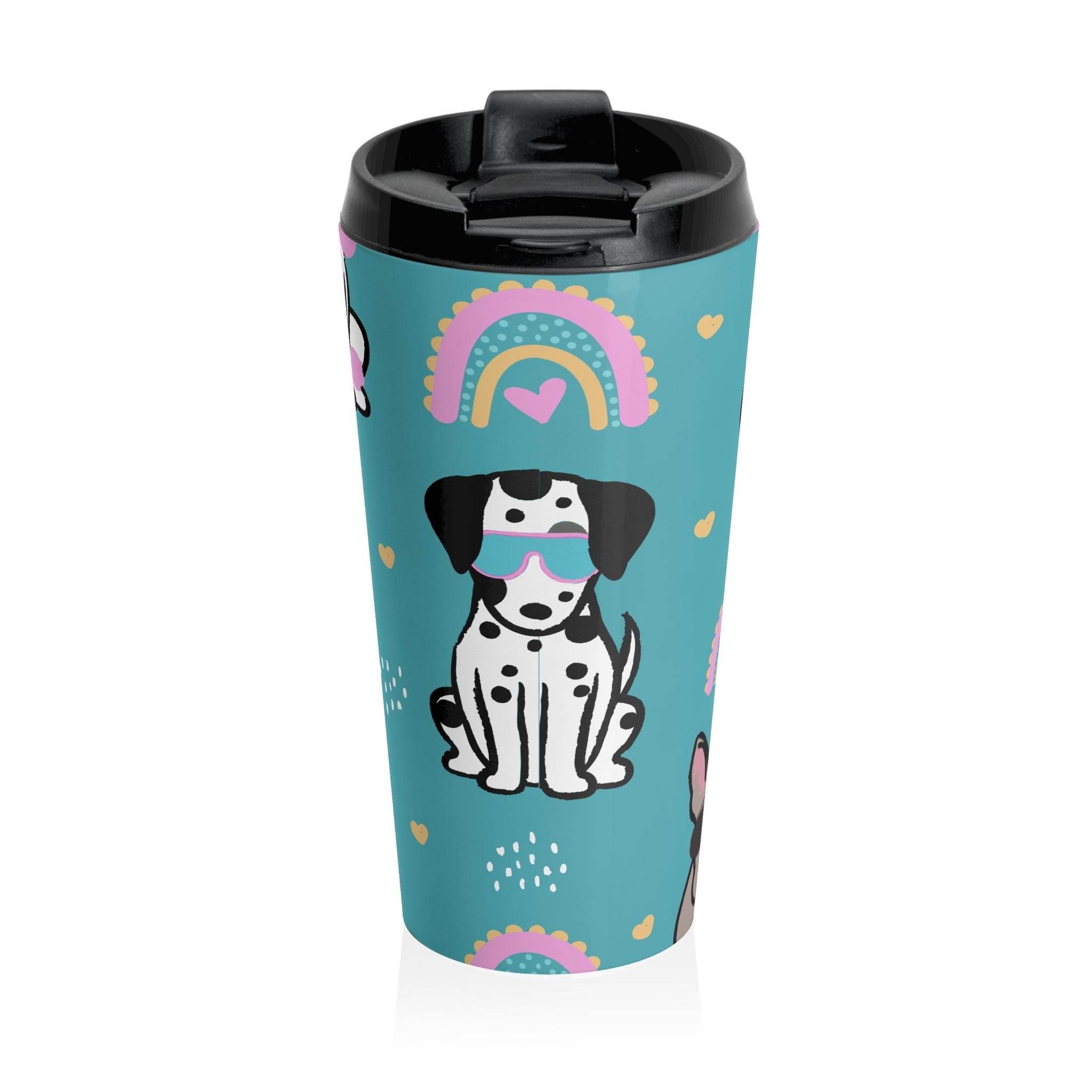 Pup Sip Cute Stainless Steel Travel Mug