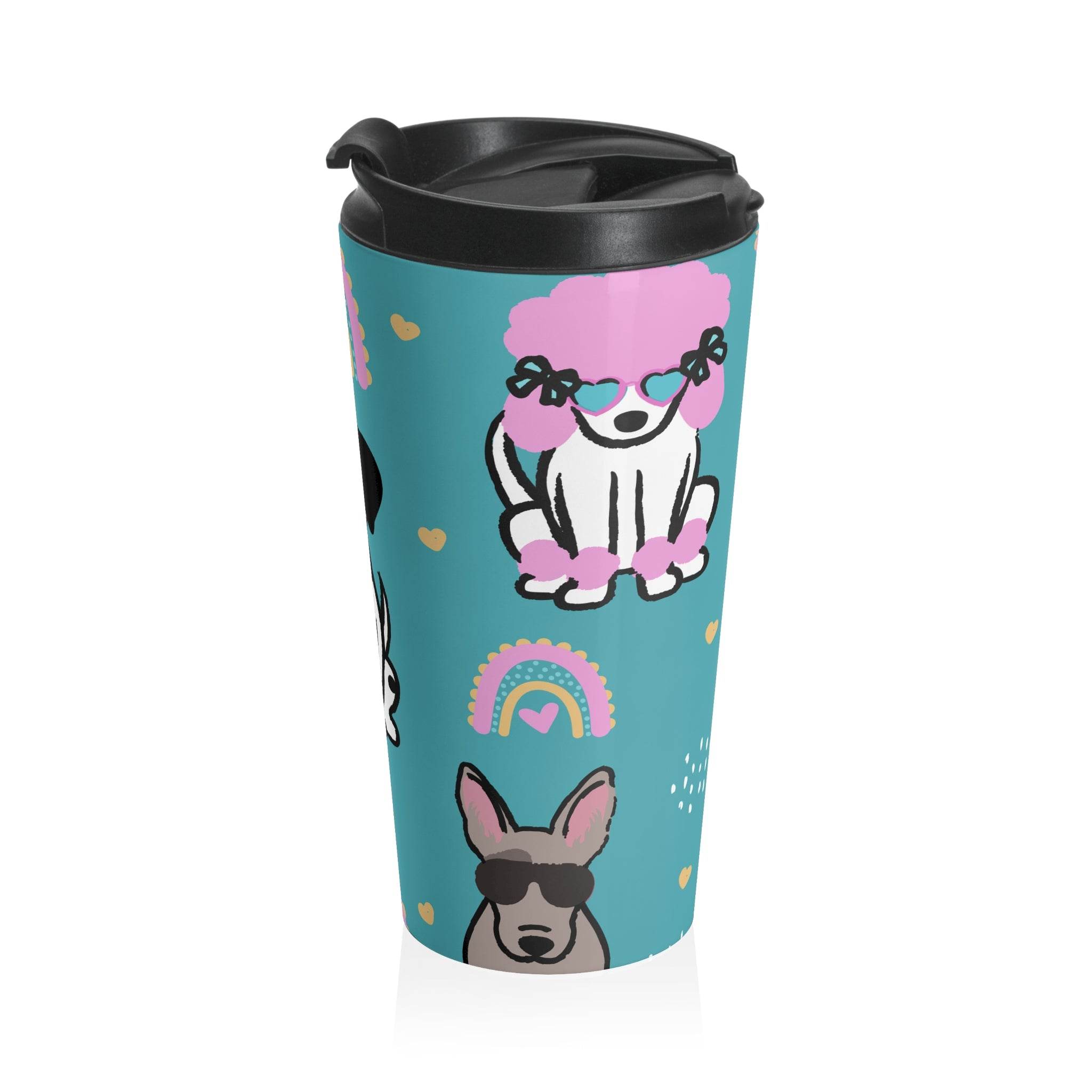 Pup Sip Cute Stainless Steel Travel Mug