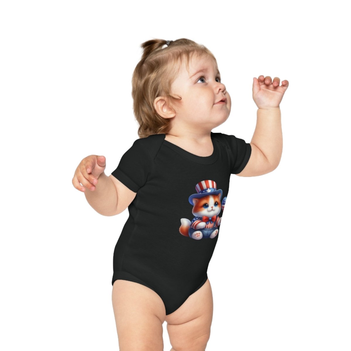 Cutie Catriot Combed Cotton Baby Bodysuit