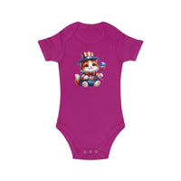 Cutie Catriot Combed Cotton Baby Bodysuit