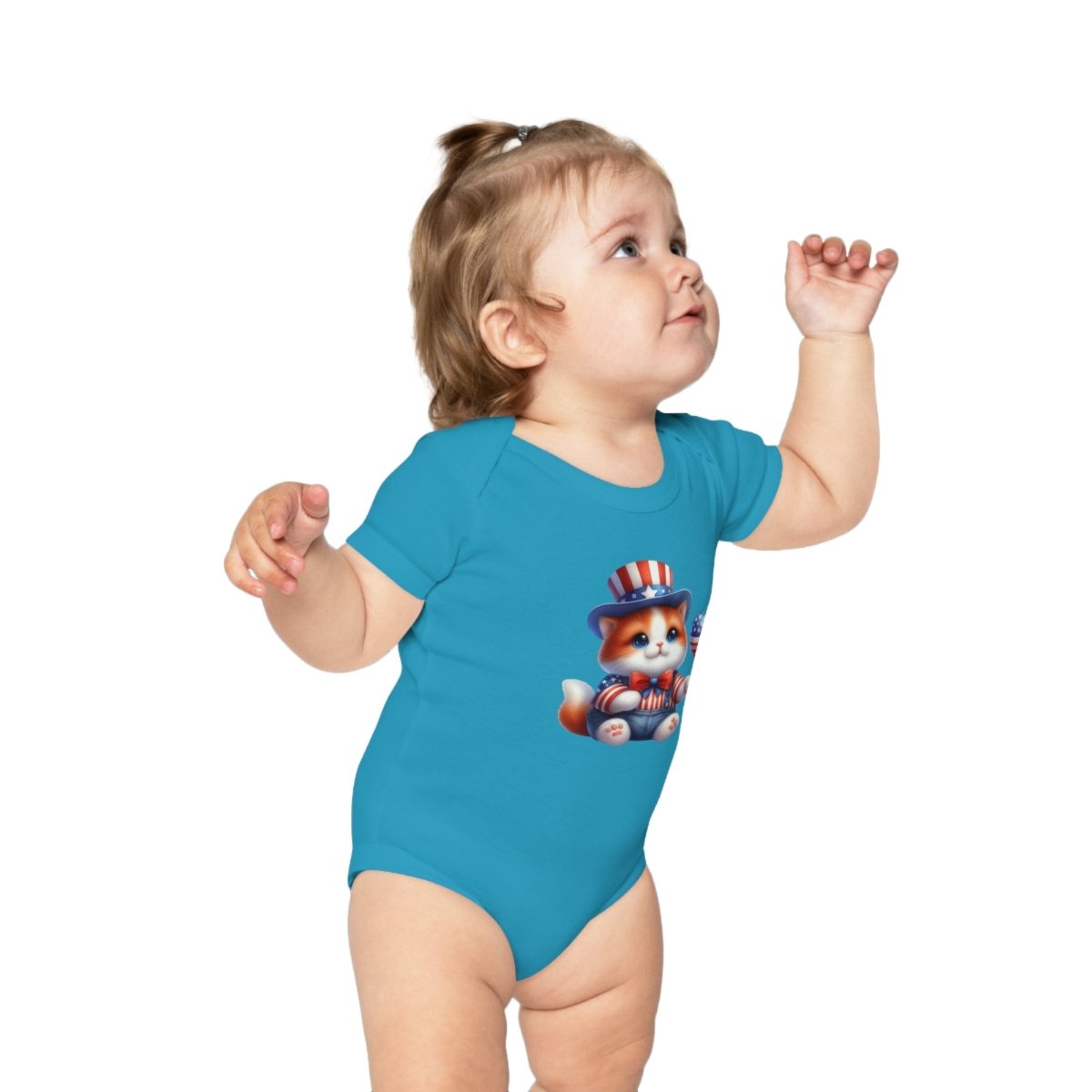 Cutie Catriot Combed Cotton Baby Bodysuit