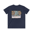 Dad Life is the Best Life Men's Fitted V - Neck Short Sleeve Tee