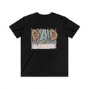 Dad Life is the Best Life Men's Fitted V - Neck Short Sleeve Tee