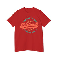 Difficult USA - Made Unisex Short - Sleeve Jersey T-Shirt