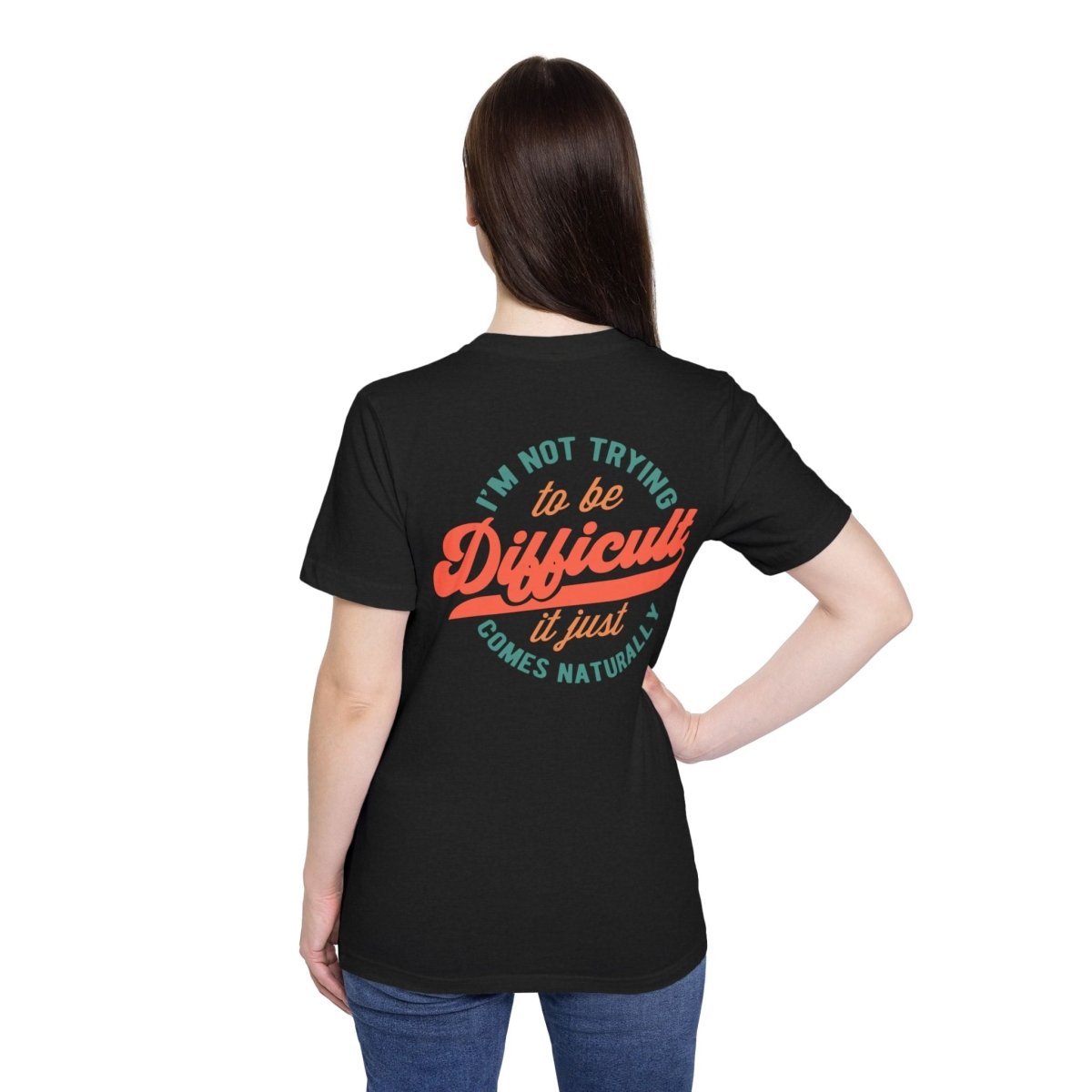 Difficult USA - Made Unisex Short - Sleeve Jersey T-Shirt