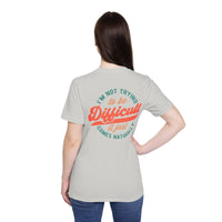 Difficult USA - Made Unisex Short - Sleeve Jersey T-Shirt