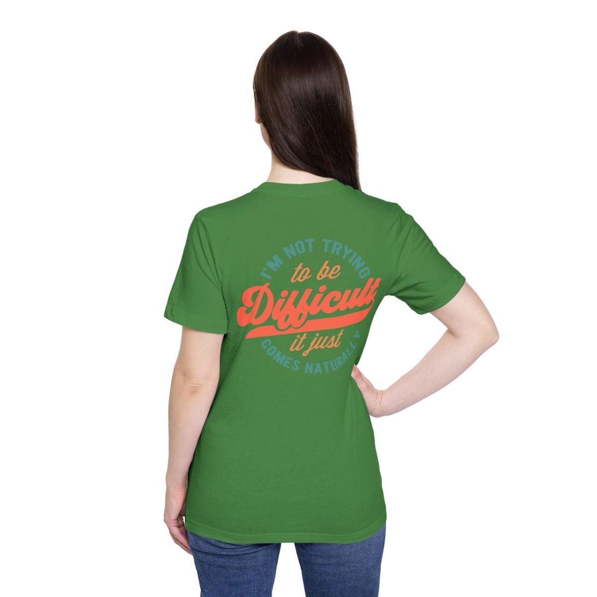 Difficult USA - Made Unisex Short - Sleeve Jersey T-Shirt