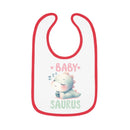 Dino Dreams Baby Contrast Trim Jersey Bib