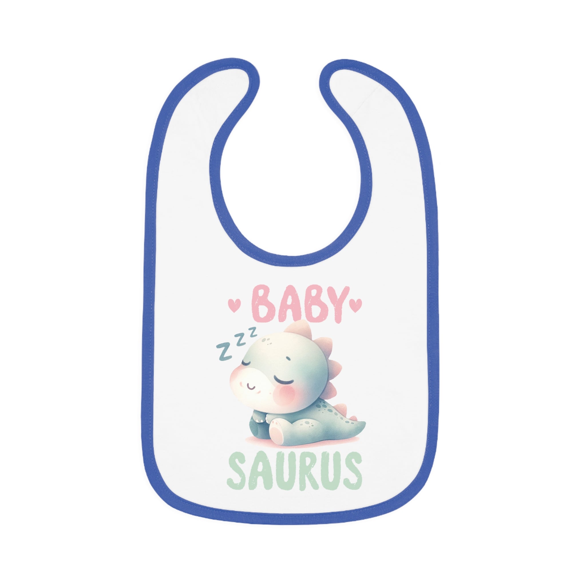 Dino Dreams Baby Contrast Trim Jersey Bib