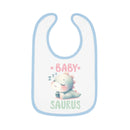 Dino Dreams Baby Contrast Trim Jersey Bib