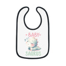 Dino Dreams Baby Contrast Trim Jersey Bib