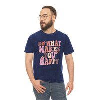 Do What Makes You Happy Unisex Mineral Wash T-Shirt