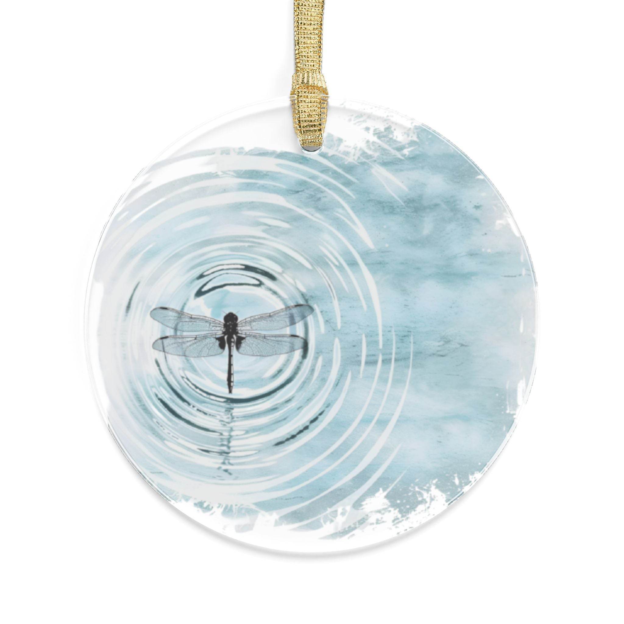 Dragonfly Ripple Christmas Ornaments