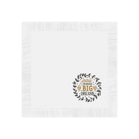 Dream Weaver White Coined Napkins