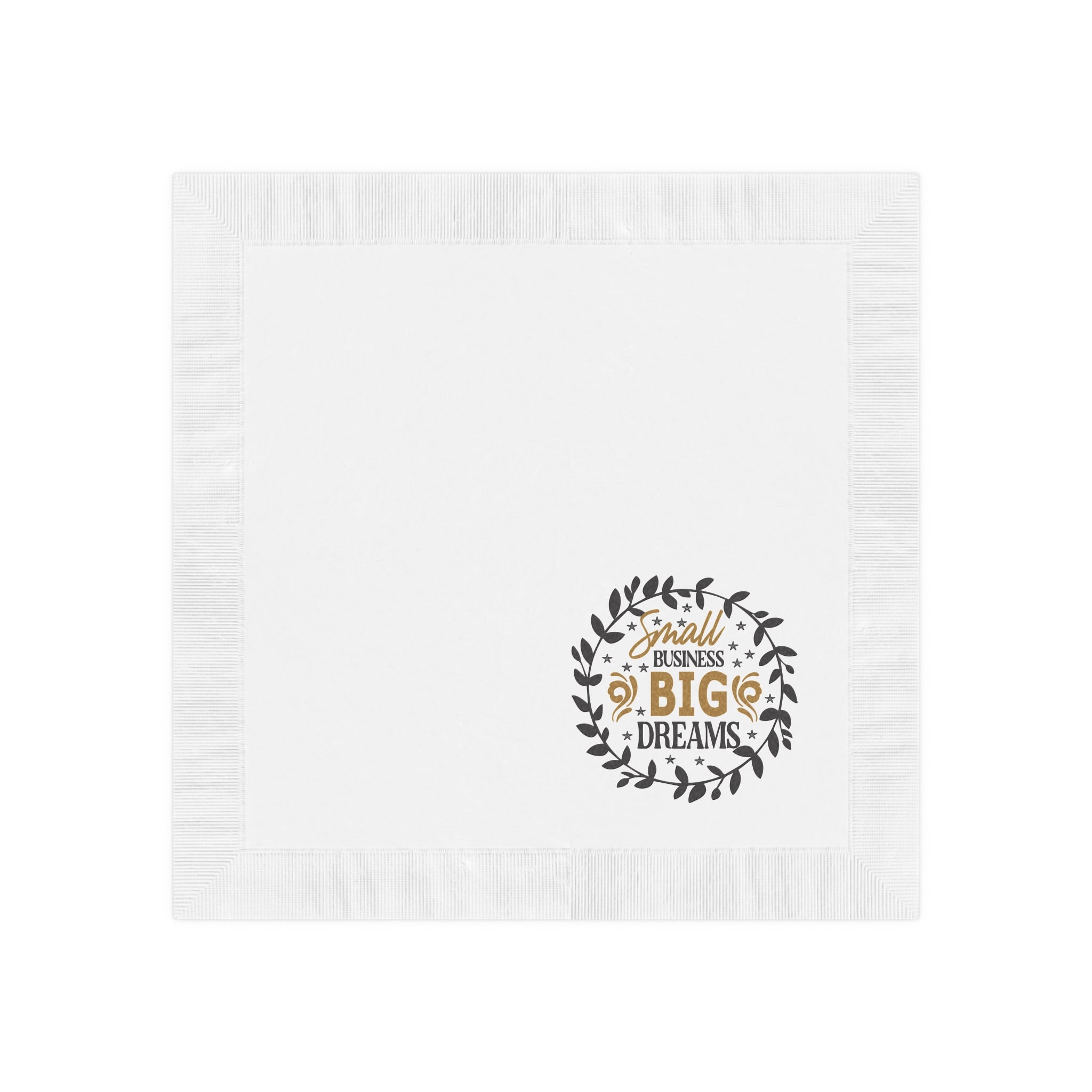 Dream Weaver White Coined Napkins