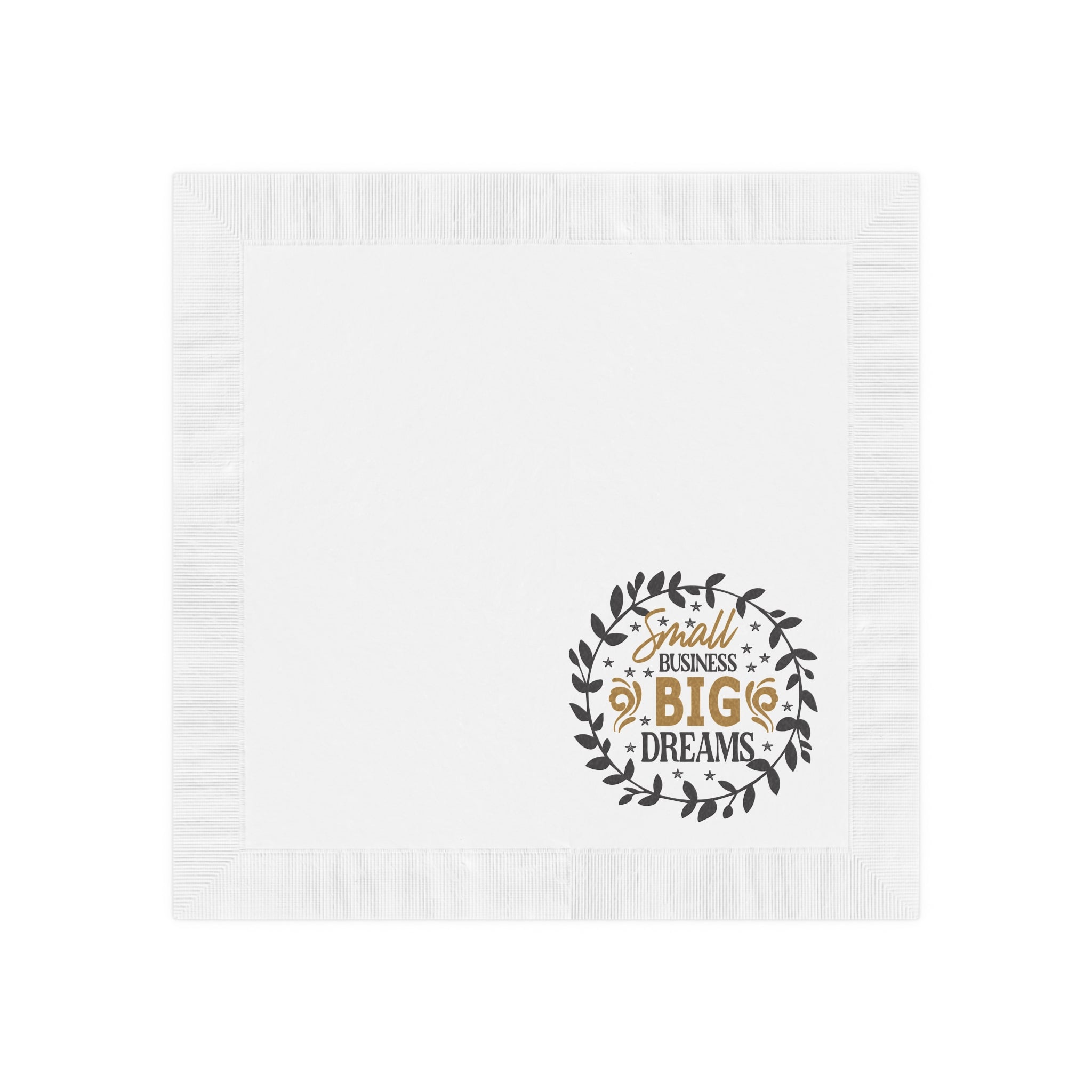 Dream Weaver White Coined Napkins