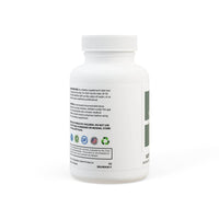 White bottle of natural sleep supplement by Printify with dosage and safety information label