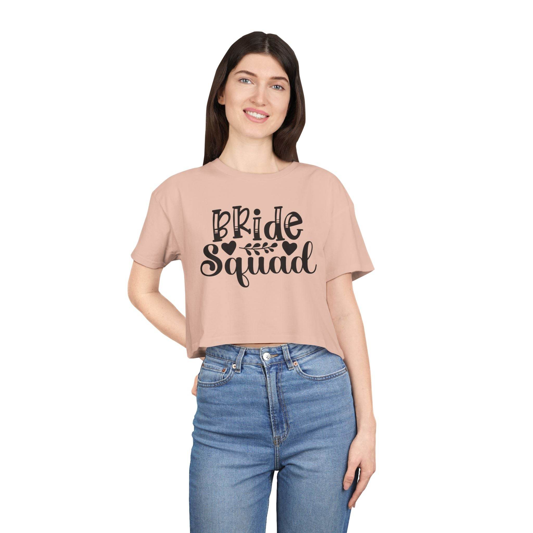 Bride Squad Women's Crop Tee