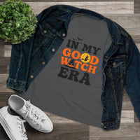 eco friendly halloween t shirt women dark gray In My Good Witch Era graphic tee with moon and bats