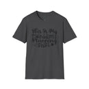 Printify charcoal crewneck T shirt with decorative This Is My Wedding Planning Shirt print eco-friendly wedding planning shirt