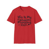 Printify red tee with black script This Is My Wedding Planning Shirt eco-friendly wedding planning shirt