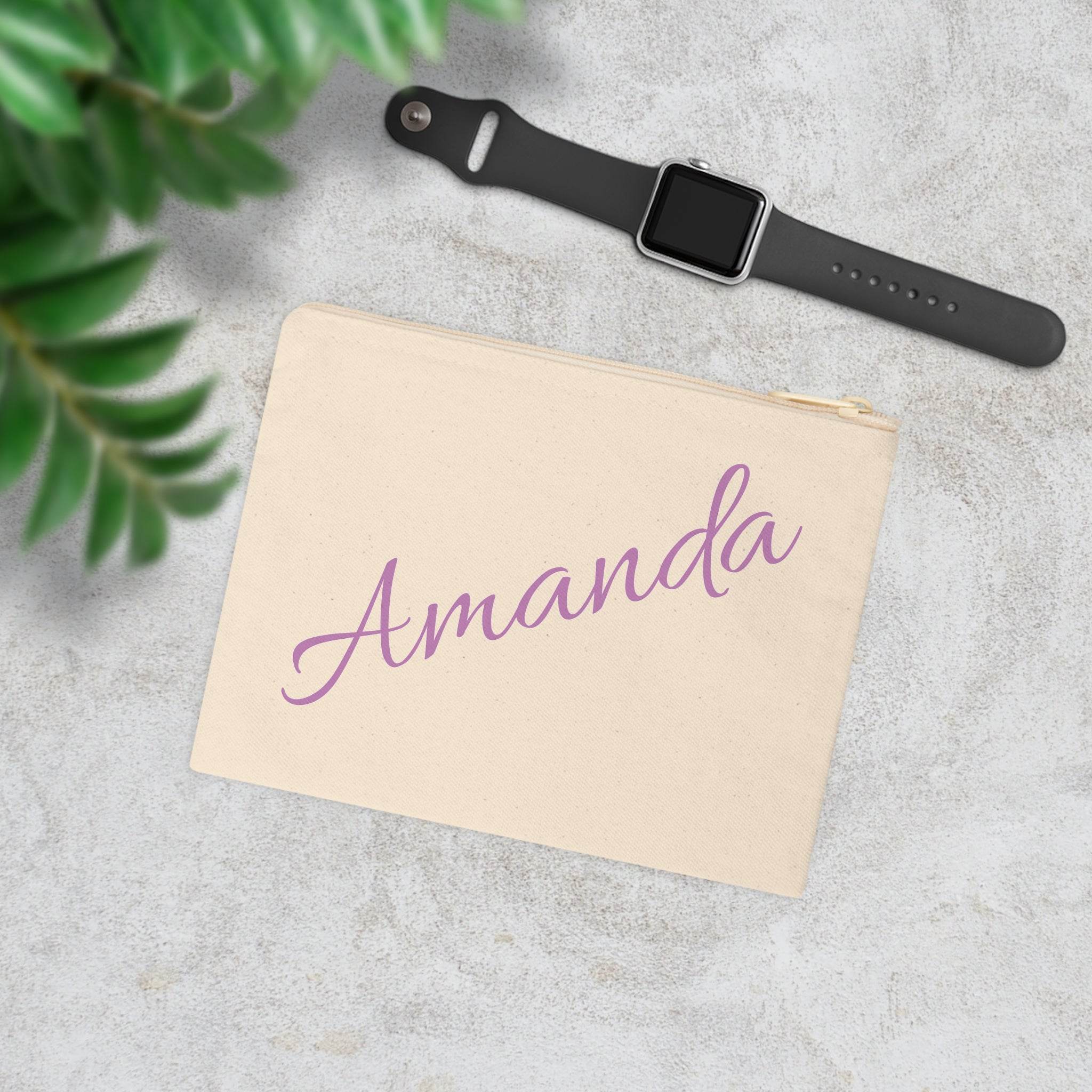 Personalized Accessory Zipper Pouch